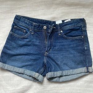 H&M Girls Navy Denim Shorts